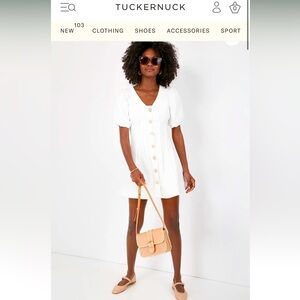 Tuckernuck White Denim Emilia Mini Dress